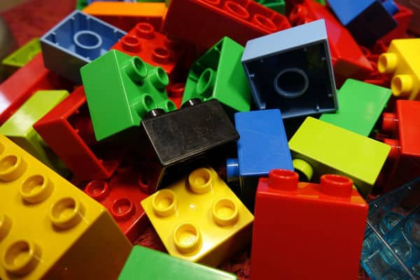 pile of lego bricks