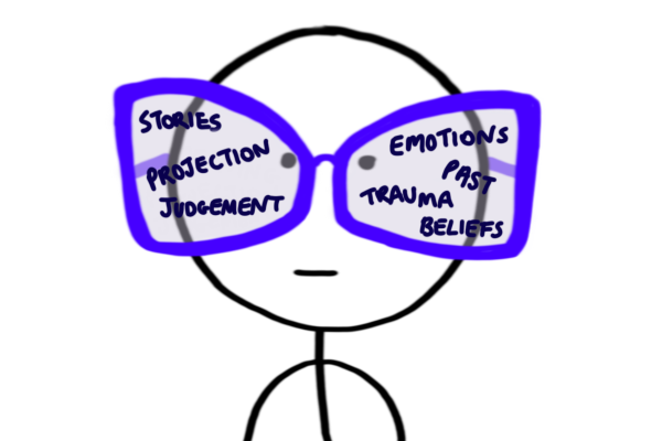 hand drawn cartoon depicting observation through glasses blog the positive psychology people